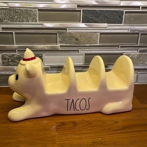 Rae Dunn tacos dog